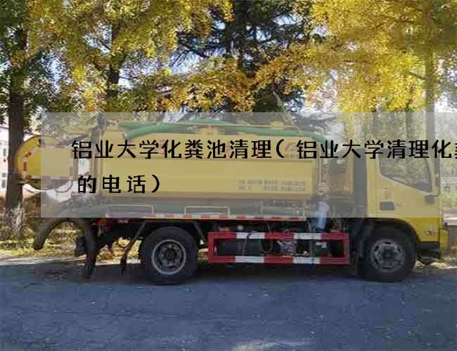 铝业大学化粪池清理(铝业大学清理化粪池的电话)