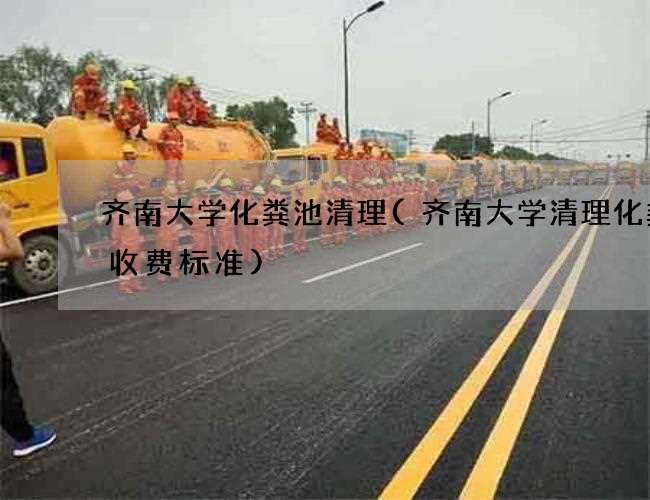 齐南大学化粪池清理(齐南大学清理化粪池收费标准)