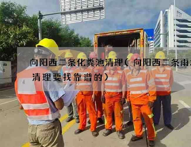 向阳西二条化粪池清理(向阳西二条雨水沟清理要找靠谱的)