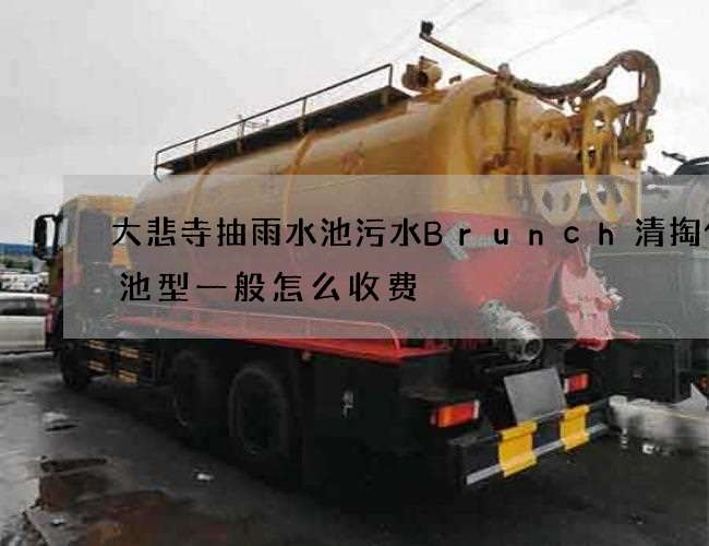 大悲寺抽雨水池污水Brunch清掏化粪池型一般怎么收费