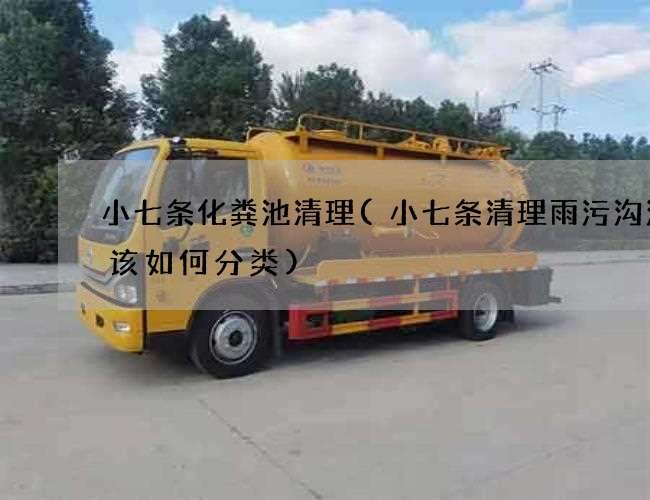小七条化粪池清理(小七条清理雨污沟污水该如何分类) 小七条化粪池清理(小七条清理雨污沟污水该如何分类)