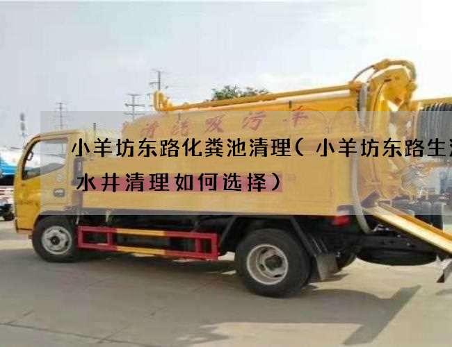 小羊坊东路化粪池清理(小羊坊东路生活污水井清理如何选择)