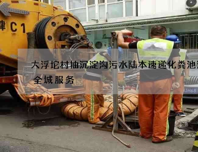 大浮坨村抽沉淀沟污水陆本速递化粪池清掏全城服务