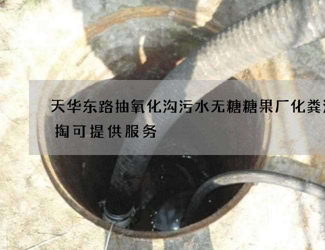 天华东路抽氧化沟污水无糖糖果厂化粪池清掏可提供服务