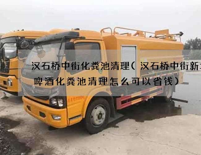汉石桥中街化粪池清理(汉石桥中街新北国啤酒化粪池清理怎么可以省钱)