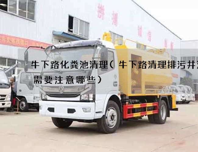 牛下路化粪池清理(牛下路清理排污井污水需要注意哪些)