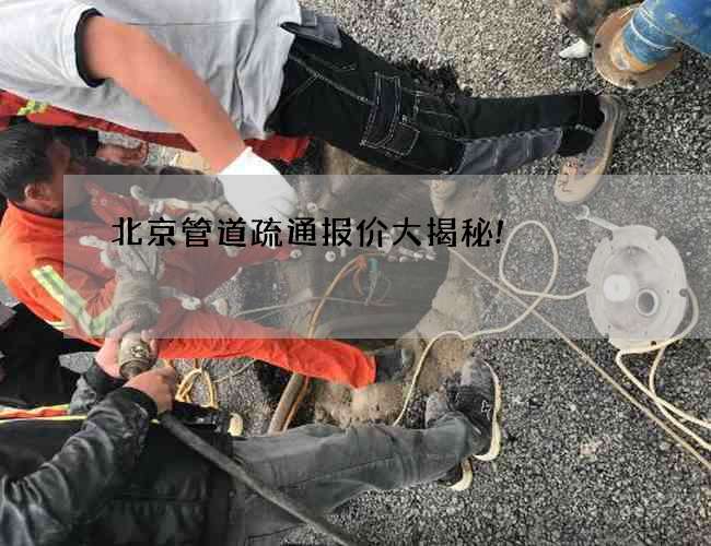 北京管道疏通报价大揭秘!