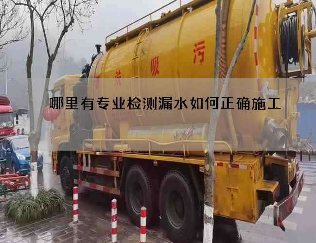 哪里有专业检测漏水如何正确施工 哪里有专业检测漏水如何正确施工