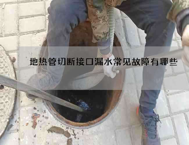 地热管切断接口漏水常见故障有哪些 地热管切断接口漏水常见故障有哪些