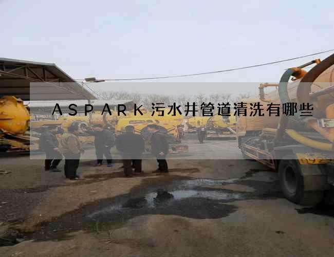 ASPARK污水井管道清洗有哪些?