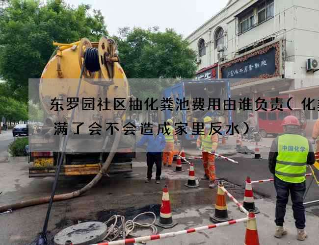 东罗园社区抽化粪池费用由谁负责(化粪池满了会不会造成家里反水)