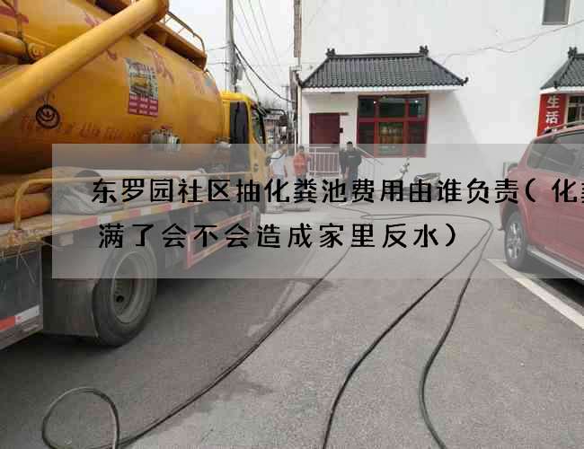 东罗园社区抽化粪池费用由谁负责(化粪池满了会不会造成家里反水)