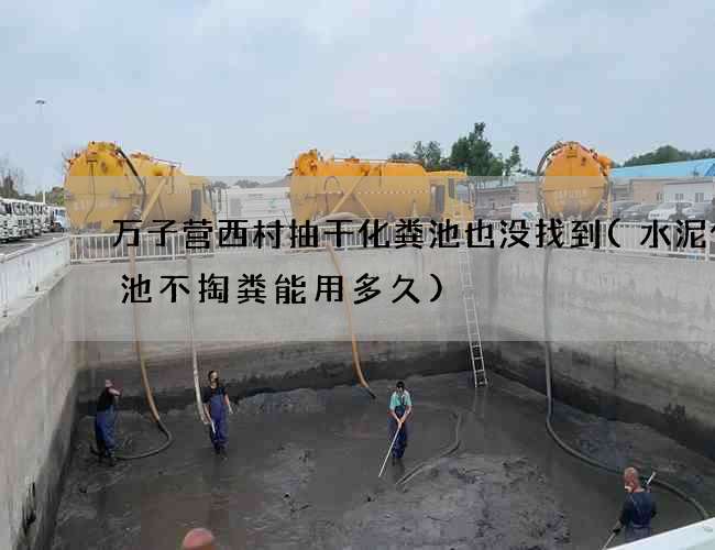 万子营西村抽干化粪池也没找到(水泥化粪池不掏粪能用多久)