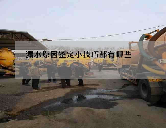 漏水原因鉴定小技巧都有哪些 漏水原因鉴定小技巧都有哪些