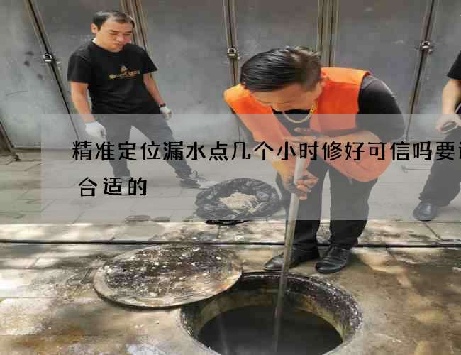 精准定位漏水点几个小时修好可信吗要选择合适的 精准定位漏水点几个小时修好可信吗要选择合适的