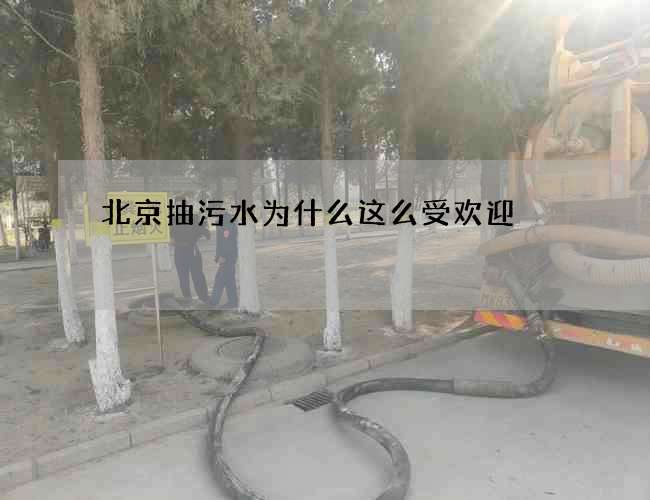 北京抽污水为什么这么受欢迎