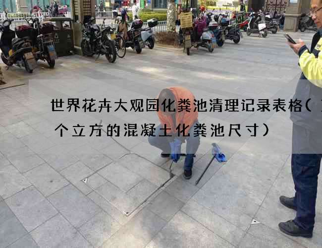 世界花卉大观园化粪池清理记录表格(12个立方的混凝土化粪池尺寸)