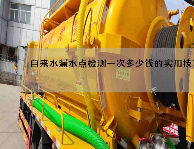 自来水漏水点检测一次多少钱的实用技巧