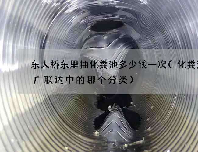东大桥东里抽化粪池多少钱一次(化粪池在广联达中的哪个分类)