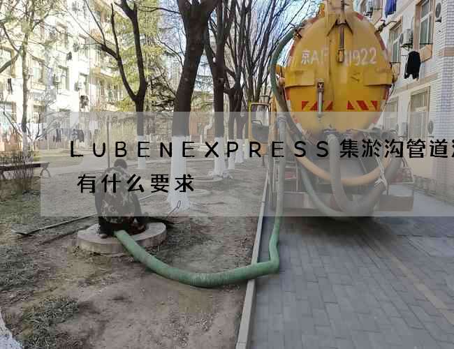 LUBENEXPRESS集淤沟管道清洗有什么要求 LUBENEXPRESS集淤沟管道清洗有什么要求