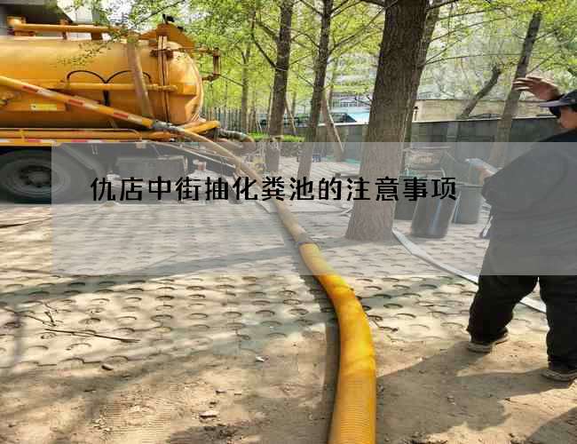 仇店中街抽化粪池的注意事项