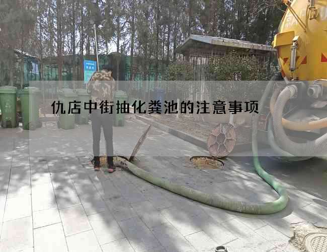 仇店中街抽化粪池的注意事项