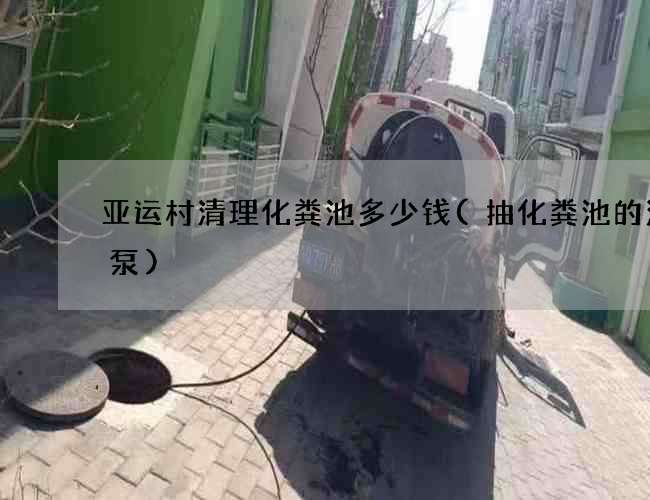 亚运村清理化粪池多少钱(抽化粪池的污水泵)