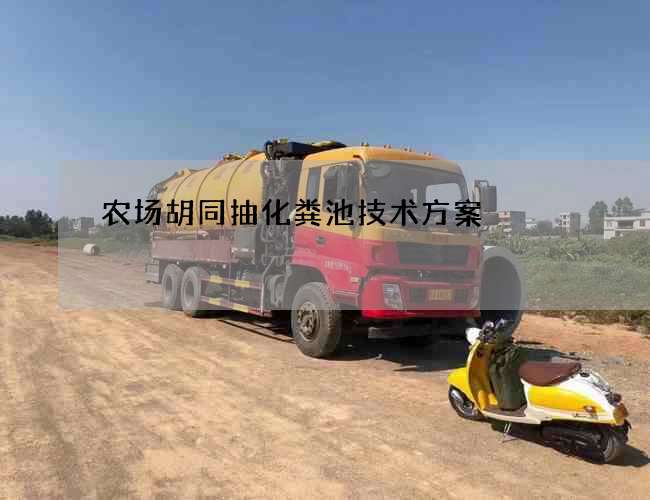 农场胡同抽化粪池技术方案 农场胡同抽化粪池技术方案