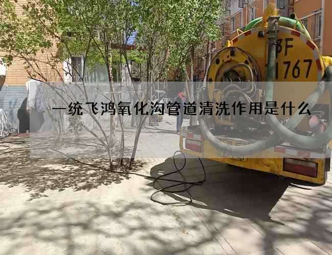 一统飞鸿氧化沟管道清洗作用是什么
