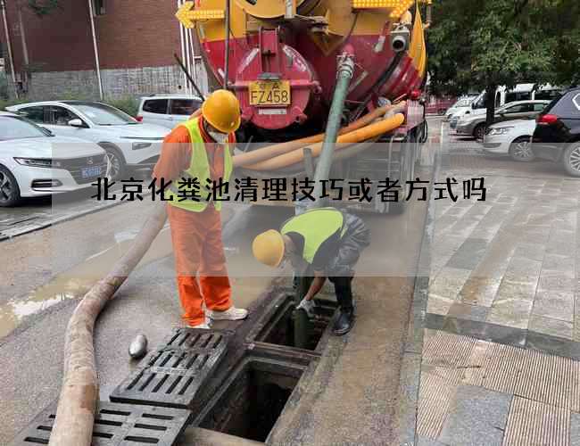 北京化粪池清理技巧或者方式吗