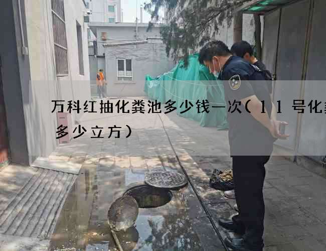万科红抽化粪池多少钱一次(11号化粪池多少立方)
