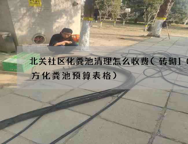 北关社区化粪池清理怎么收费(砖砌10立方化粪池预算表格)