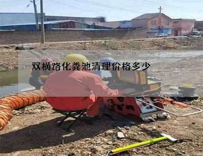 双横路化粪池清理价格多少
