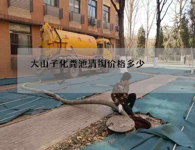 大山子化粪池清掏价格多少
