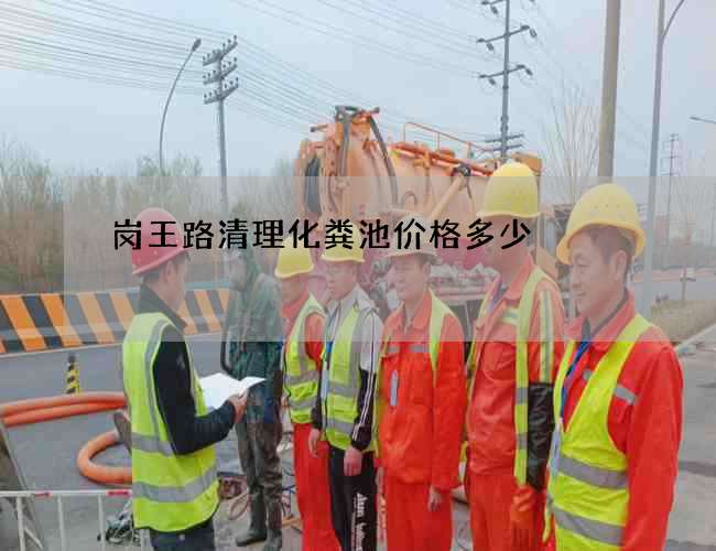 岗王路清理化粪池价格多少