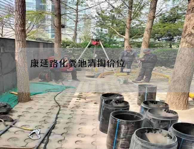 康延路化粪池清掏价位