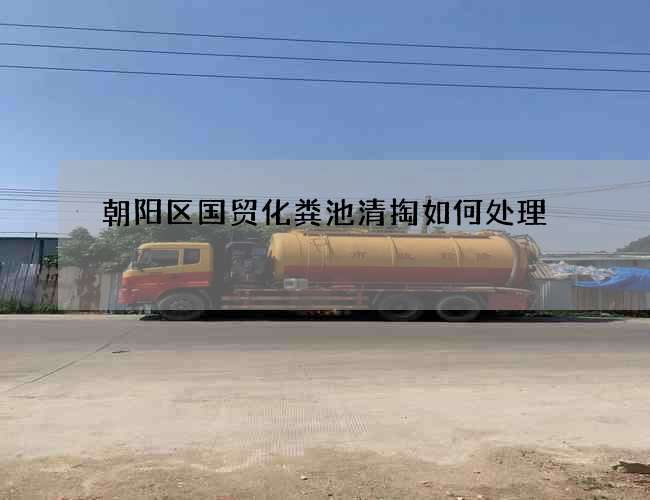 朝阳区国贸化粪池清掏如何处理?