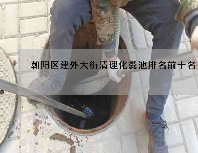 朝阳区建外大街清理化粪池排名前十名