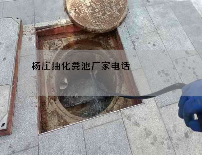 杨庄抽化粪池厂家电话