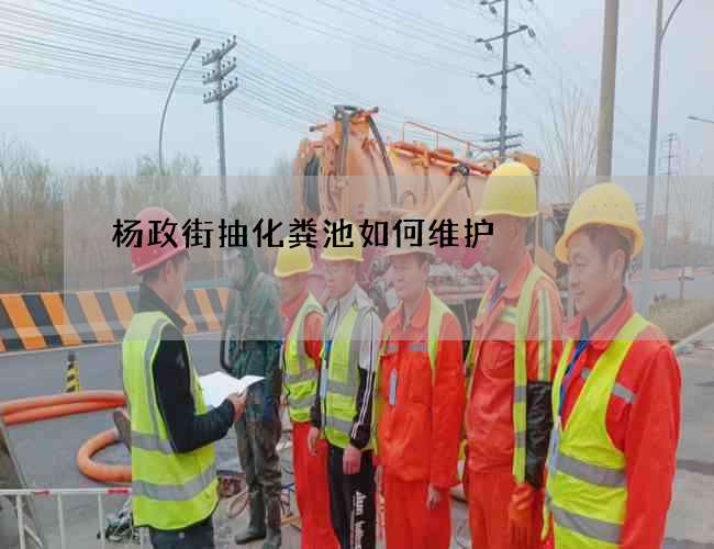 杨政街抽化粪池如何维护