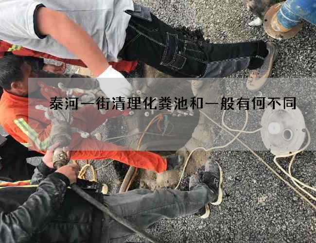 泰河一街清理化粪池和一般有何不同