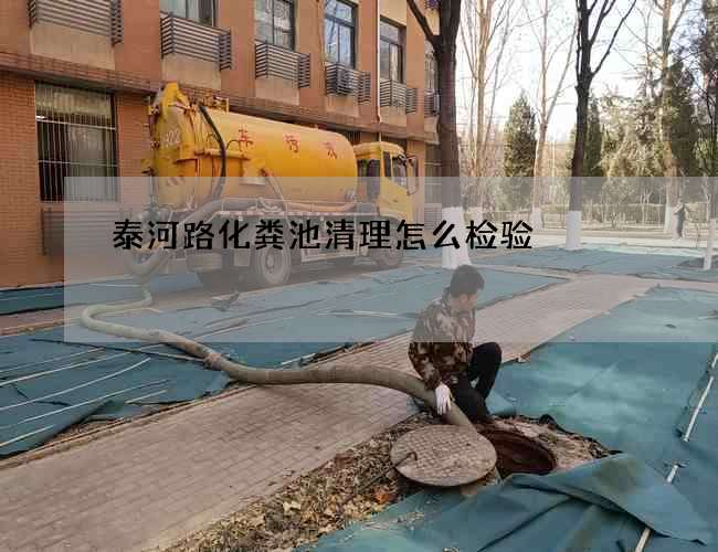 泰河路化粪池清理怎么检验?