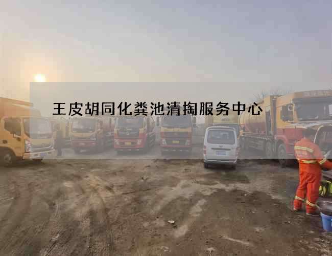 王皮胡同化粪池清掏服务中心