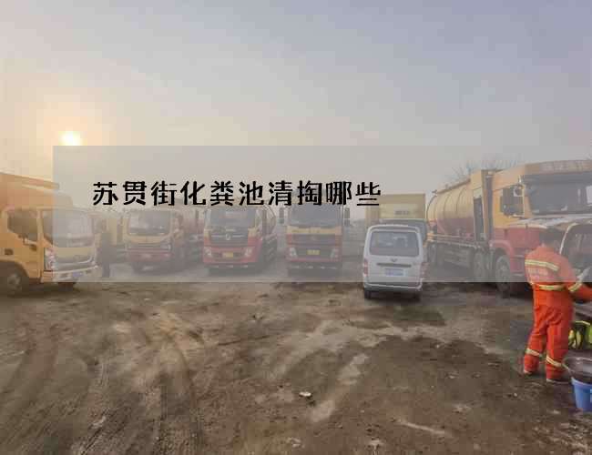 苏贯街化粪池清掏哪些 苏贯街化粪池清掏哪些
