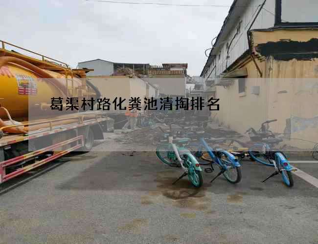 葛渠村路化粪池清掏排名