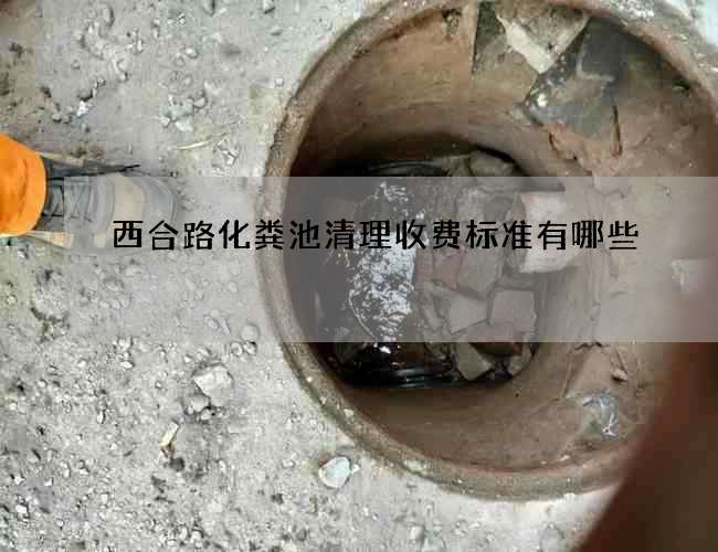 西合路化粪池清理收费标准有哪些 西合路化粪池清理收费标准有哪些